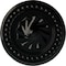 Ekena Millwork Foster Shell Ceiling Medallion (Fits Canopies up to 9 5/8"), 15 3/4"OD x 2"P, Black Pearl CM15FOBPS - alternate 1